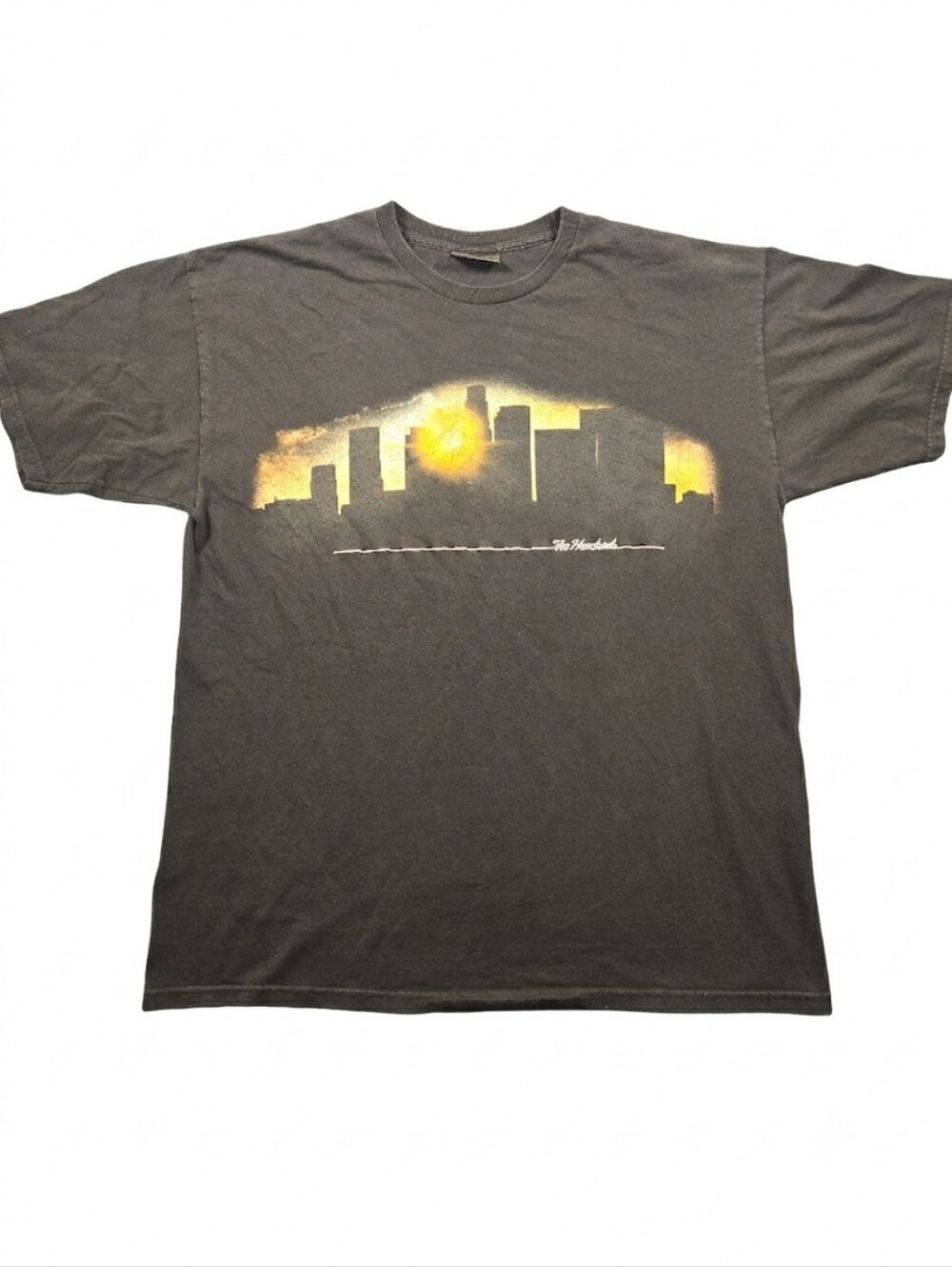 The Hundreds Los Angeles City Skyline Sunset Graphic T-Shirt Black XL Streetwear